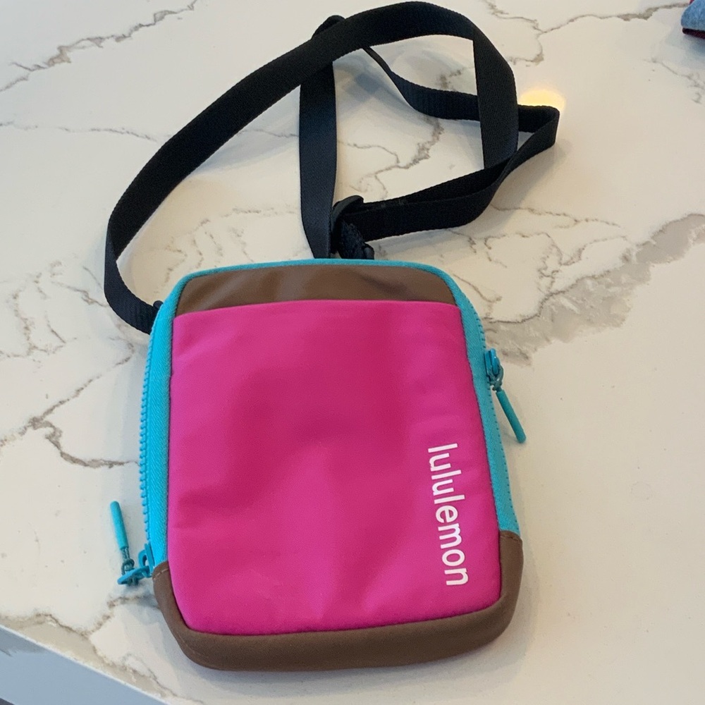 lululemon athletica Pink and Blue Crossbody Bag